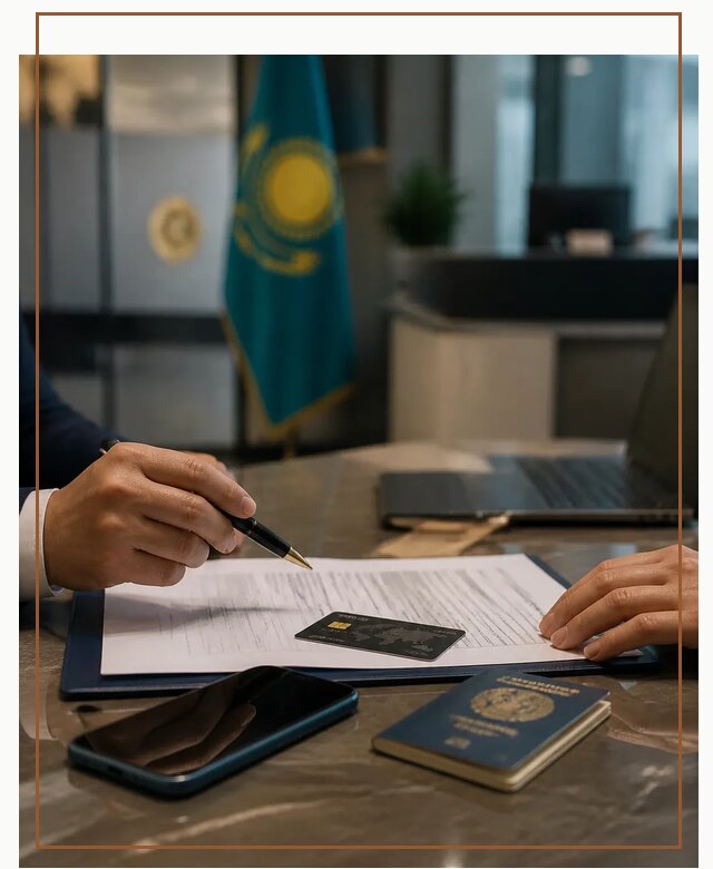 Открытие счета и банковской карты в Казахстане в Урае